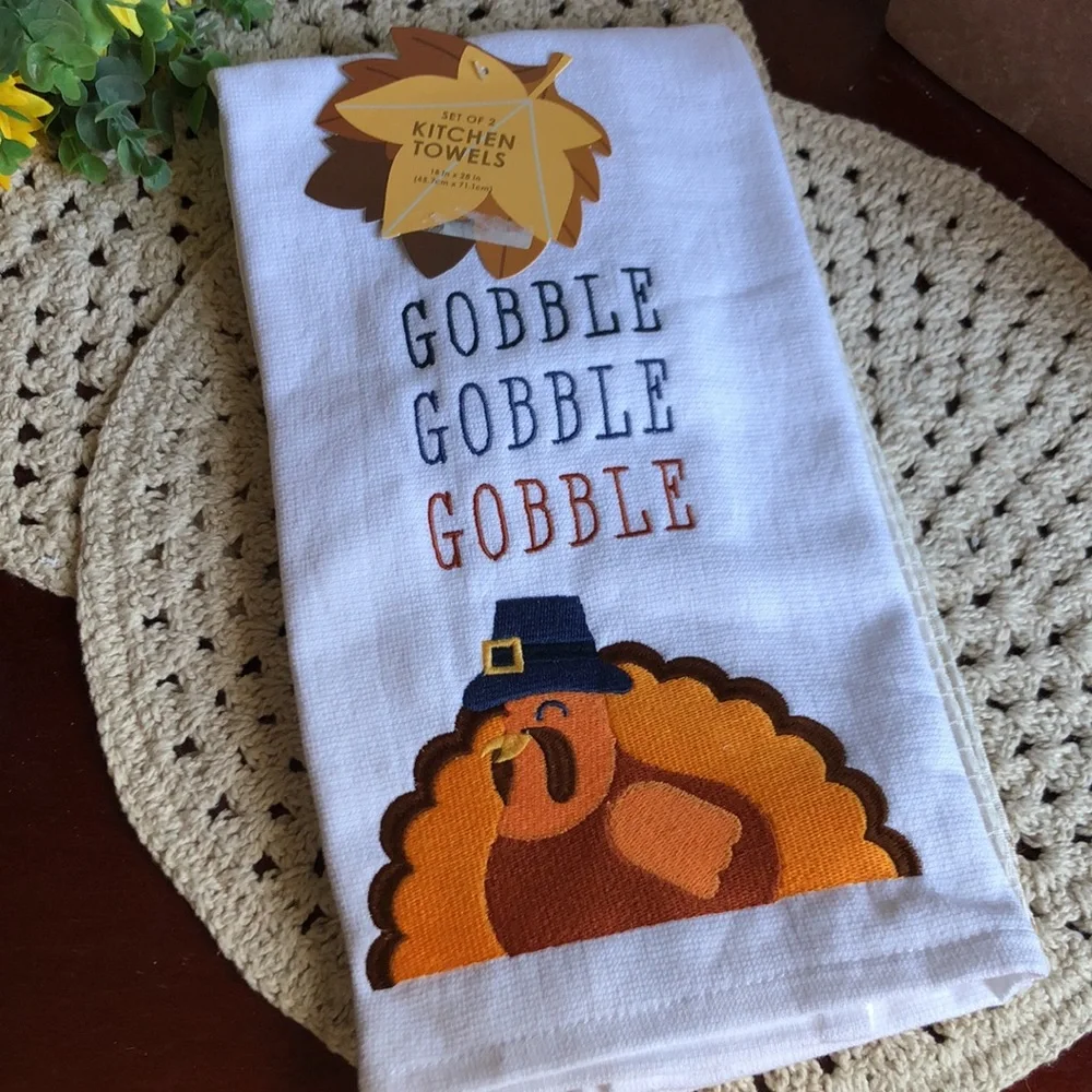 Thanksgiving Turkey Kitchen Towels s/2